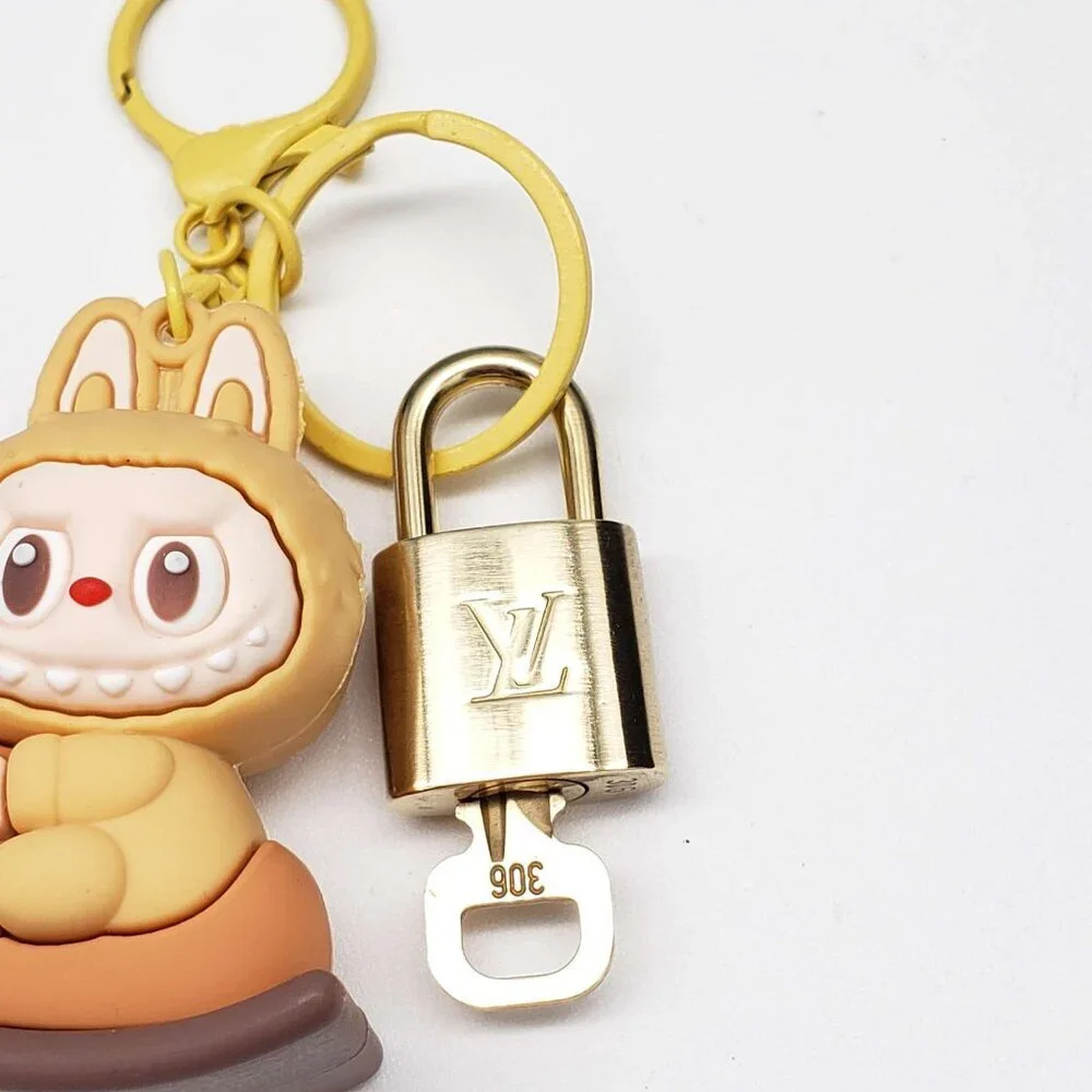 Authentic Louis Vuitton Lock & Key with Labubu Keychain, Keycharm - Picture 7 of 10